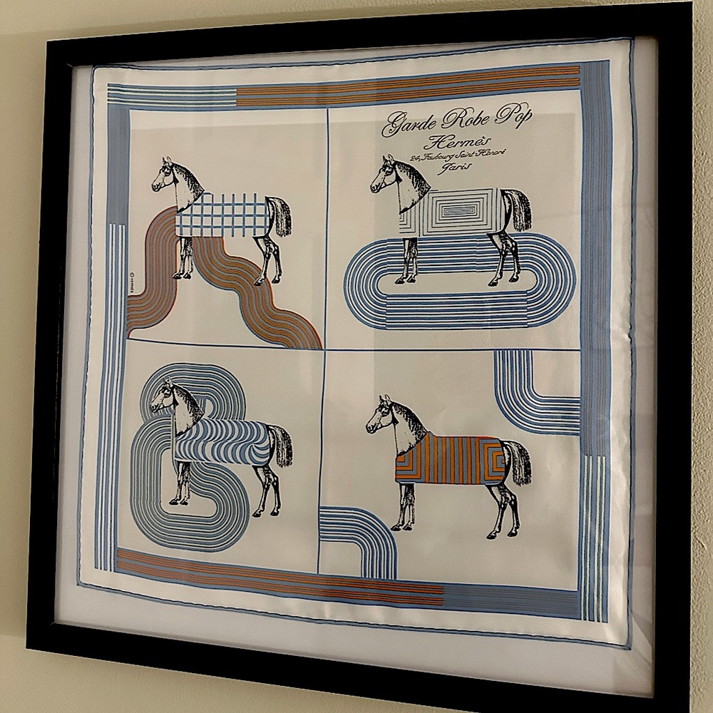 Hermes Garde-Robe Pop Detail Silk Scarf